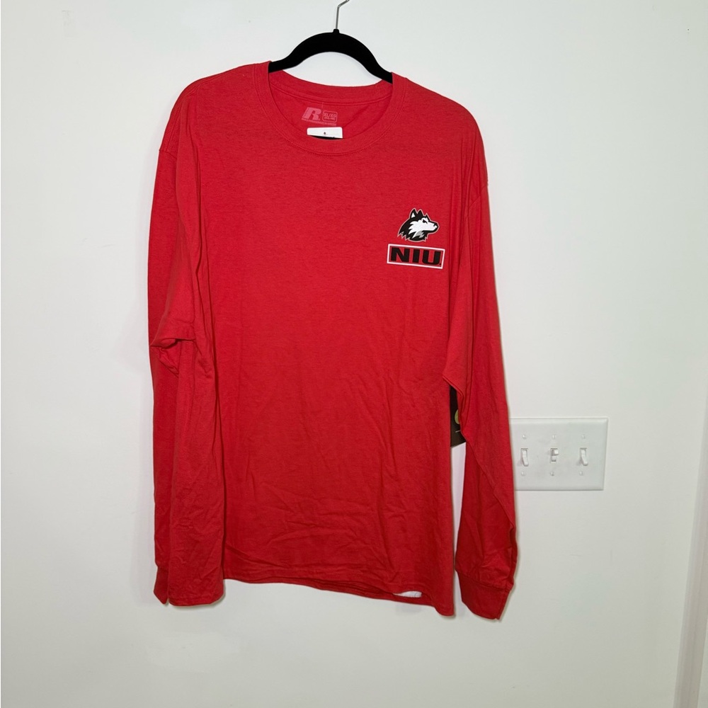 Red Men's Long Sleeve Shirt